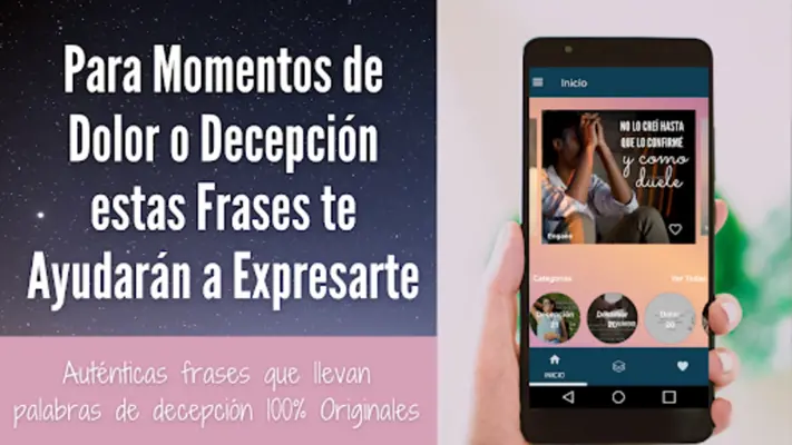 Frases de Decepción y Tristeza android App screenshot 3